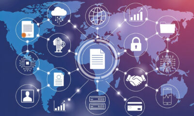 Digital network illustration representing Africa’s shift from traditional notarized documents to interoperable digital identity systems enabling faster cross-border trade and investment.