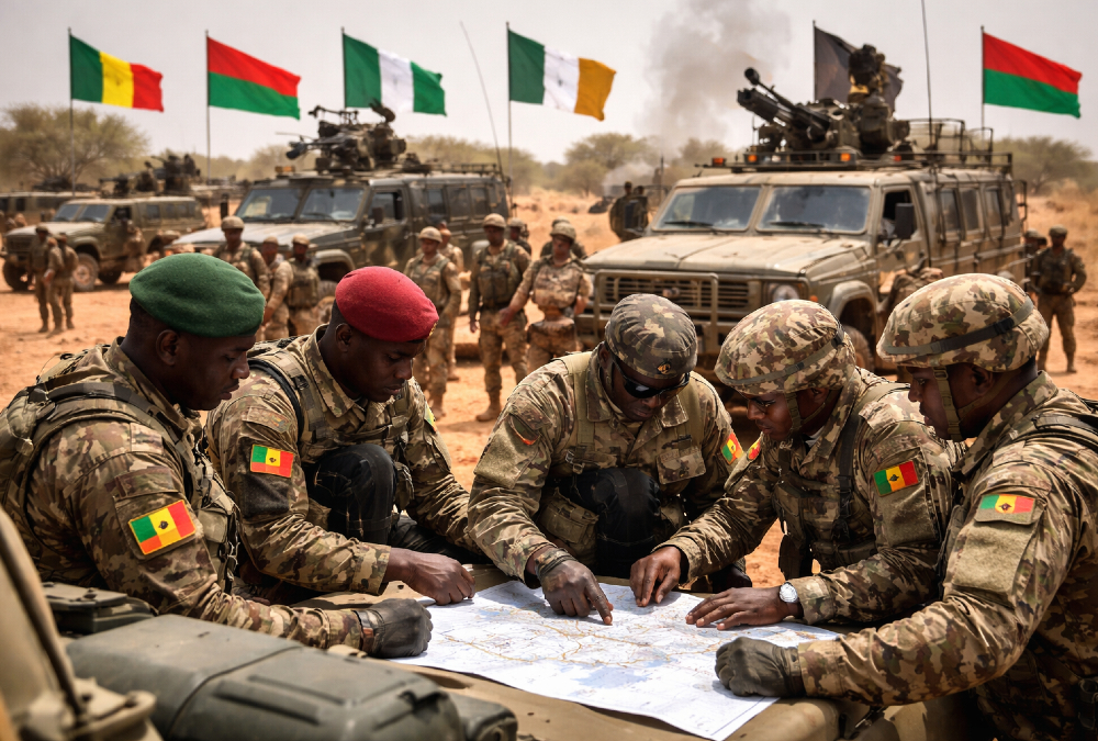 West African security forces coordinating across borders to combat terrorism and violent extremism in the Sahel region