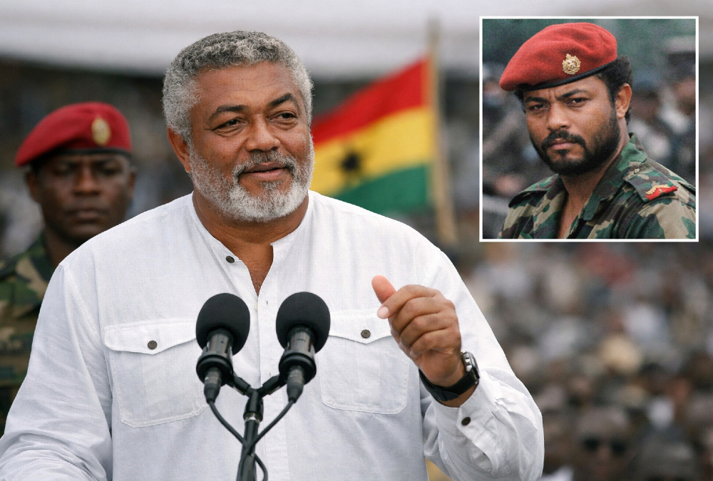 Former Ghanaian President Jerry Rawlings, an example of military leader turned democratic president.
