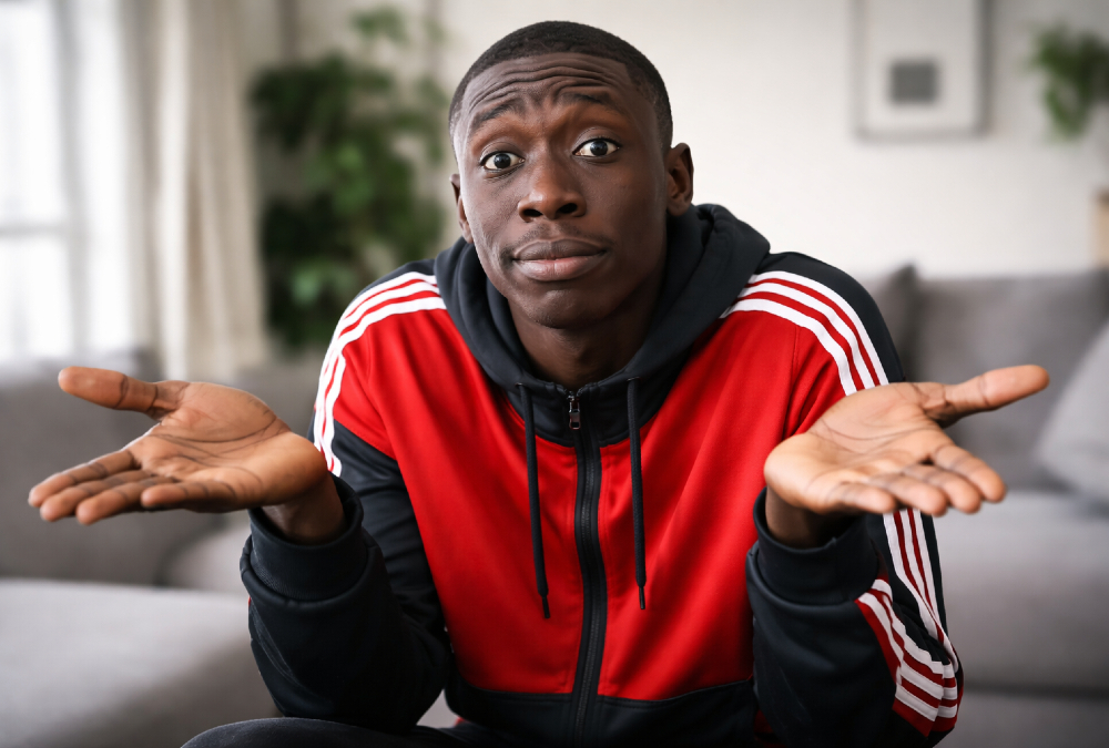 Khaby Lame's iconic deadpan expression and hand gesture that built a $975 million brand