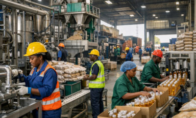 African manufacturing facility showing industrial development and value chain processing