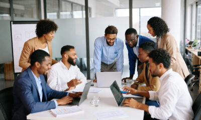 African professionals working in digital services and technology sector