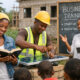 Young African people balancing faith with practical work and development