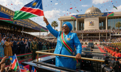 President Netumbo Nandi-Ndaitwah, Namibia's first female president, inaugurated in 2025 - a milestone in the nation's democratic journey.