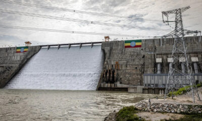 Grand Ethiopian Renaissance Dam on the Blue Nile in Ethiopia