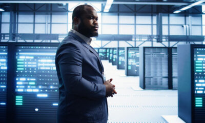 Modern African data center with servers and cloud infrastructure, highlighting investment opportunities in Africa’s digital economy.