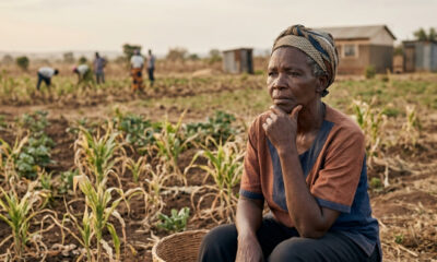 Modern Smallholder farmer in Africa facing agricultural crisis due to top-down government policies and lack of market incentives.