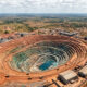 Aerial view of an open-pit cobalt and copper mine in the Democratic Republic of the Congo, representing the country's critical role in global mineral supply chains