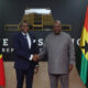 Prime Minister Terrance Drew of St. Kitts & Nevis meets Ghana President John Dramani Mahama to sign bilateral agreements on visa-free travel, labor, and diplomatic cooperation.