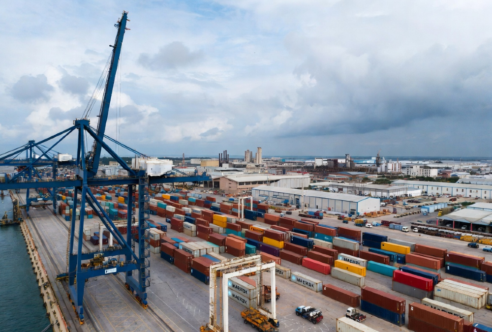 Container terminal and industrial park at a major African port, illustrating the role of SEZs in connecting the continent to European, Asian, and regional supply chains.