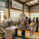 African agro-processing facility transforming local crops into packaged food products, symbolizing agro-industrialization, food security, and economic sovereignty in Africa