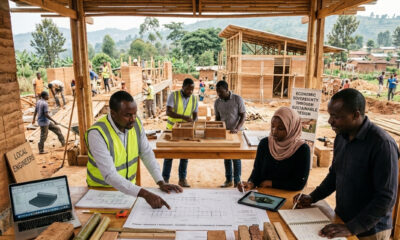 African engineers designing sustainable infrastructure using local materials to drive economic sovereignty and productivity