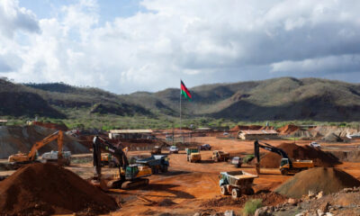 Kangankunde rare earths mine development site in Malawi, Africa, please include Malawian Flag at the site