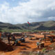 Kangankunde rare earths mine development site in Malawi, Africa, please include Malawian Flag at the site