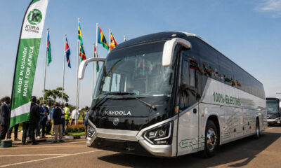 Electric vehicles in Sub-Saharan Africa: challenges of high costs, weak charging infrastructure, and unreliable power grids contrasted with opportunities from solar energy, rapid urbanization, reduced fuel imports, and Uganda’s Kiira Motors electric bus success and long-distance export deployment.