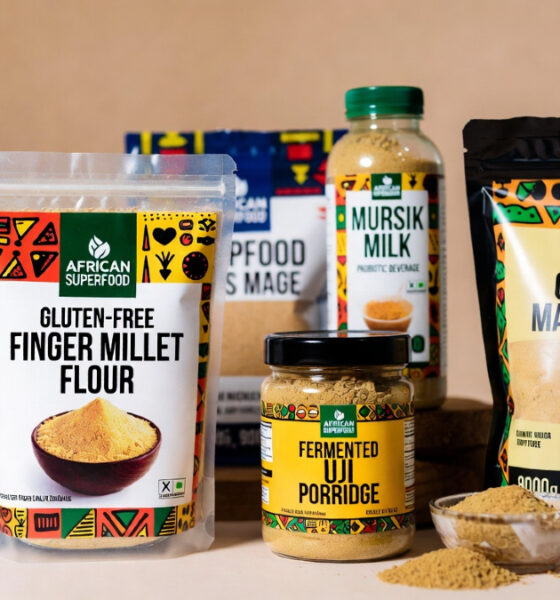 Value-added, African superfood products, including gluten-free finger millet flour and fermented foods like Uji porridge and Mursik milk probiotic beverages for the international health food market