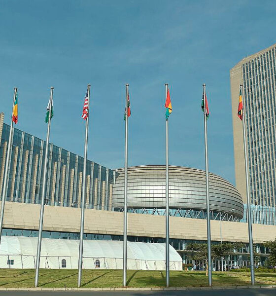 African Union Headquarters building in Addis Ababa, Ethiopia - continental diplomatic center.