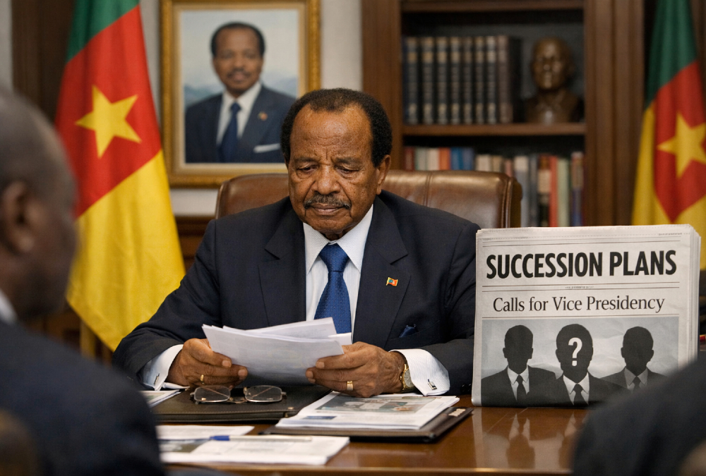 Paul Biya, Cameroon's 93-year-old president who has ruled since 1982, faces succession planning amid calls for vice presidency creation