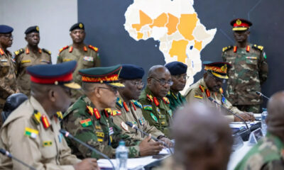 African land force commanders engaging in dialogue at the 2026 African Land Forces Summit, representing multinational military cooperation across the continent.