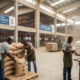 Farmers storing maize in a modern warehouse under Kenya's Warehouse Receipt System to secure better market prices