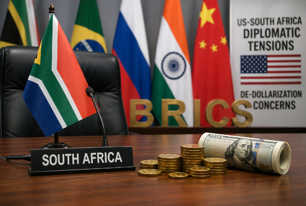 South Africa's BRICS membership fueling US diplomatic friction and de-dollarization concerns