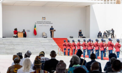 Benin's new president at inauguration ceremony with Niger and Sahel state representatives, signaling diplomatic rapprochement