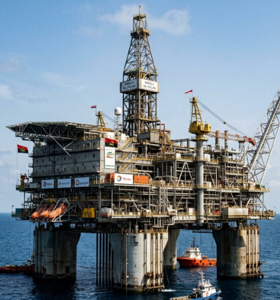 Deepwater offshore oil platform in Angola's mature production fields attracting global energy majors due to lower above-ground risk
