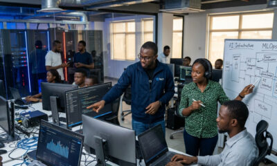 African engineers and data scientists working on AI infrastructure development and machine learning operations