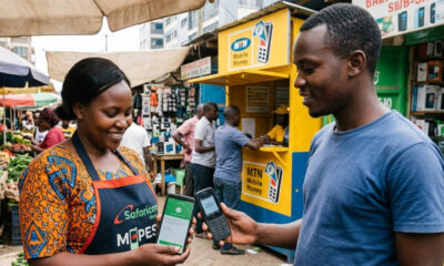 Mobile money and digital payment adoption in Africa, showcasing fintech innovation led by companies like Safaricom and MTN driving financial inclusion across sub-Saharan Africa.