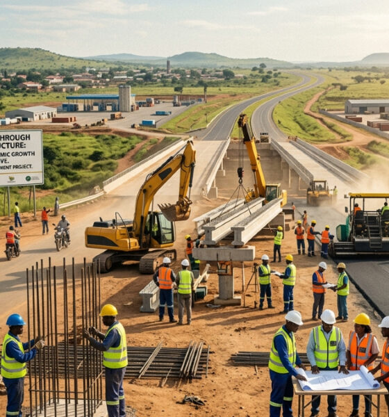 Infrastructure development project in Africa addressing economic growth and job creation needs