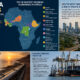 Fastest-growing African economies map highlighting Guinea, Rwanda, and Senegal alongside infrastructure projects like the Nigeria–Morocco gas pipeline and Port of Dar es Salaam driving Africa’s economic growth