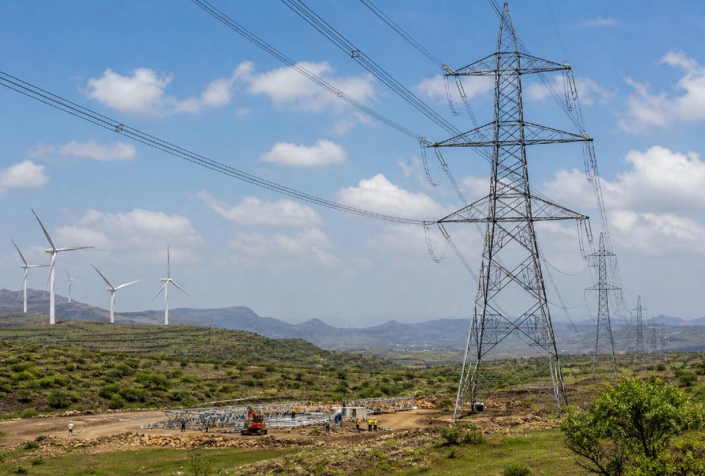 Ethiopia electricity transmission lines renewable energy grid expansion