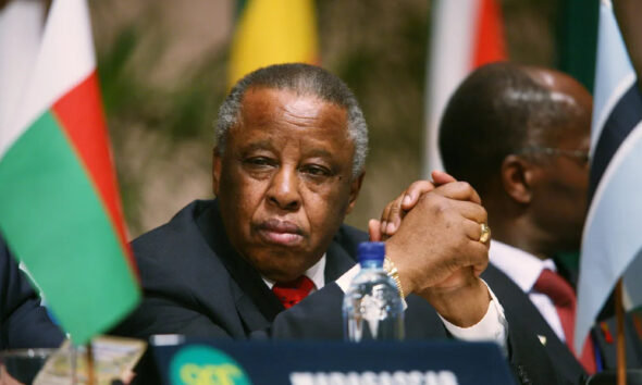 Festus Mogae, third president of Botswana, during his tenure from 1998 to 2008