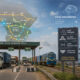 Conceptual illustration of African regional integration resilience: interconnected trade corridors, One Stop Border Posts, and digital infrastructure linking landlocked economies to ports, symbolizing functional cooperation and shared risk governance across the continent.