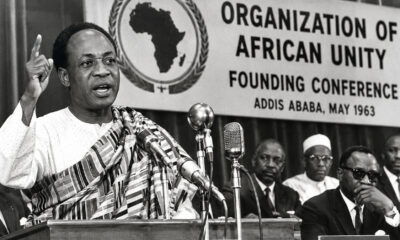 Kwame Nkrumah, Ghana's first President, speaking at the founding of the Organization of African Unity in 1963