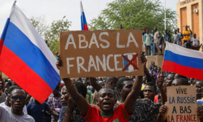 Anti-French protests in Sahel with Russian flags as Mali, Burkina Faso, and Niger juntas expel French troops