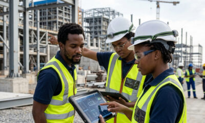 African engineers and developers building industrial infrastructure representing brainpower arbitrage investment opportunity