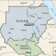 A political map of Sudan and South Sudan highlighting their shared border, the Nile River, and key cities including Khartoum and Juba, representing the two nations' divided yet interconnected histories and futures.