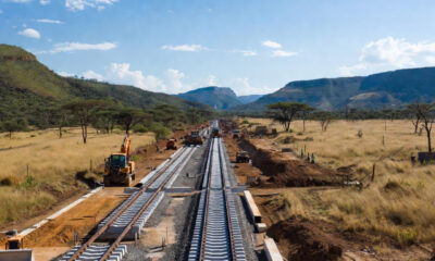 Standard Gauge Railway construction Naivasha to Kampala Uganda, reducing Mombasa transit time from 7 days to 24 hours, $2.2 billion Yapi Merkezi contract 2026