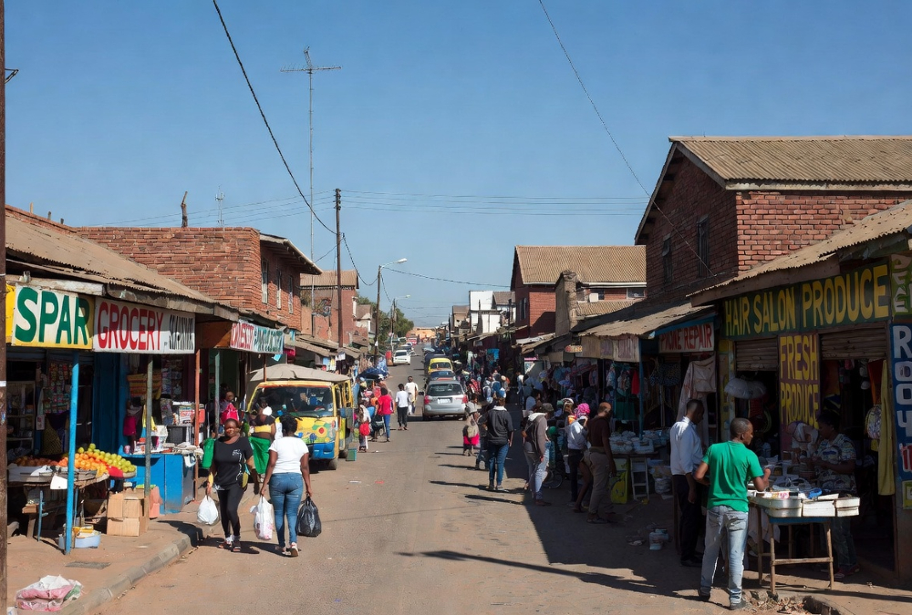 Immigrant-owned businesses in Soweto township South Africa