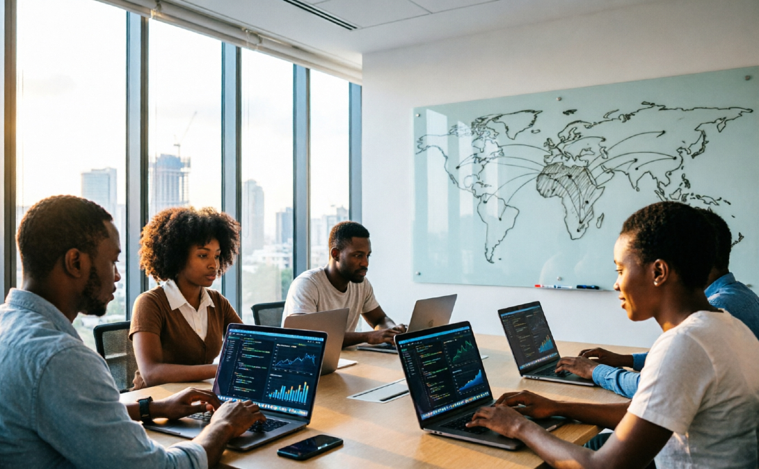 African tech entrepreneurs building world-class software from the continent, proving that African startups going global are the next frontier of innovation.