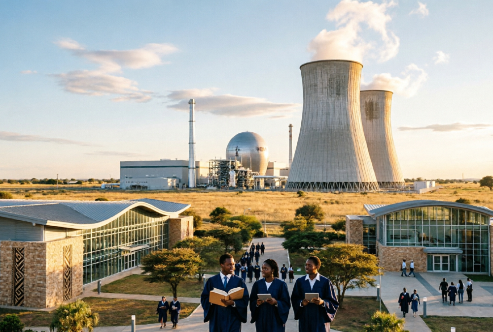African nuclear reactors and Botswana education model show continent's shift from resource wealth to long-term institutional capacity.
