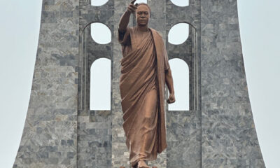 Kwame Nkrumah statue symbolizing Pan-Africanism and African unity