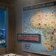 Geopolitical illustration showing Russia, China, and the U.S. vying for influence across Africa as Russia's Africa diplomatic coverage nears completion.