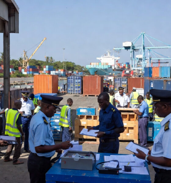Border inspection checkpoint at African port where goods undergo conformity assessment and quality control procedures