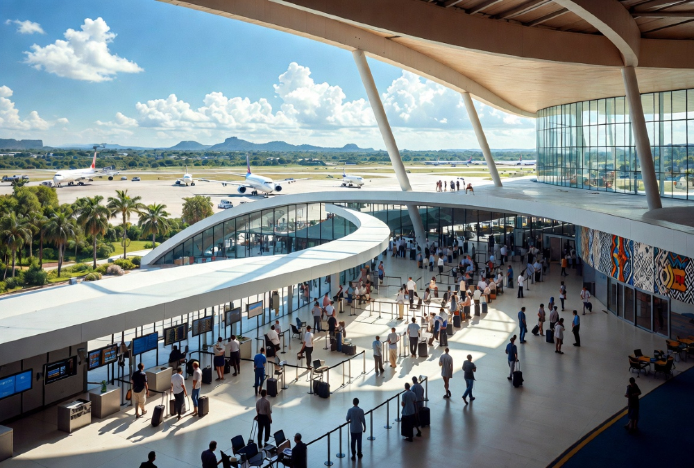 Central Africa airport terminal addressing the region's critical connectivity and infrastructure challenges