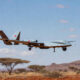 Turkish-made Bayraktar TB2 drone - advanced defense technology increasingly deployed by Sahel military governments