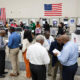 African American voters casting ballots in past midterm elections amid the NAACP's voting rights mobilization.