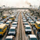 Traffic congestion on Lagos highway illustrating the disconnected infrastructure that creates Africa's serendipity tax and limits economic collisions