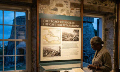 Historic sugar plantation in the Caribbean representing the legacy of slavery behind today's Caribbean slavery reparations debate